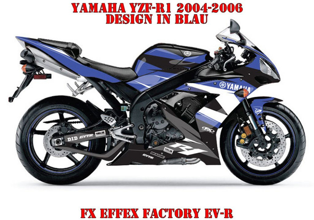 EV-R Blau für Yamaha YZF R1 2004-2006